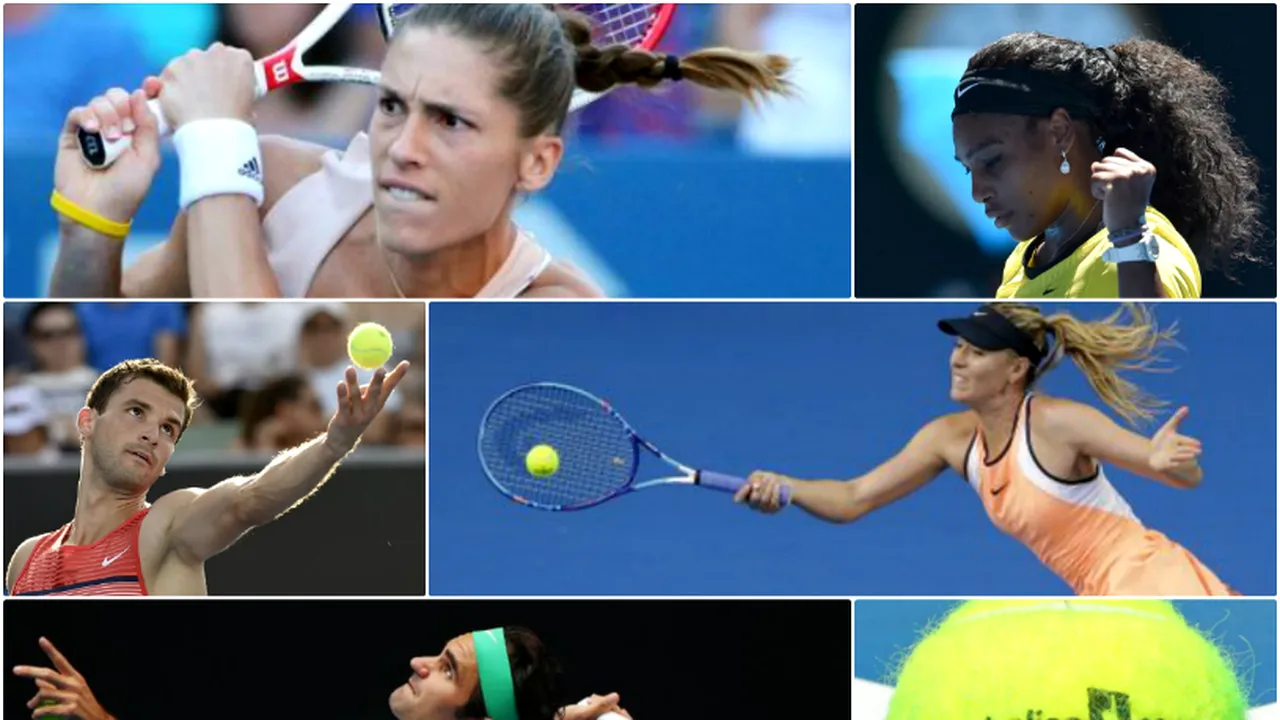 Australian Open, prima zi | Victorii lejere pentru favoriți, surprizele zilei și culoar ivit pentru Monica Niculescu. Apariția Serenei Williams rămâne pe retină