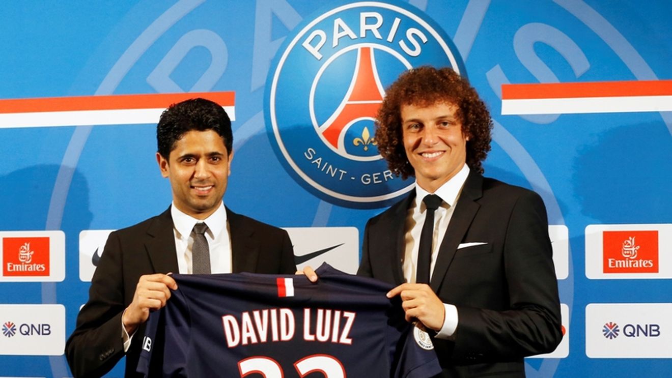 Prezentarea oficială a lui David Luiz la PSG. "Este cel mai bun fundaș din lume"