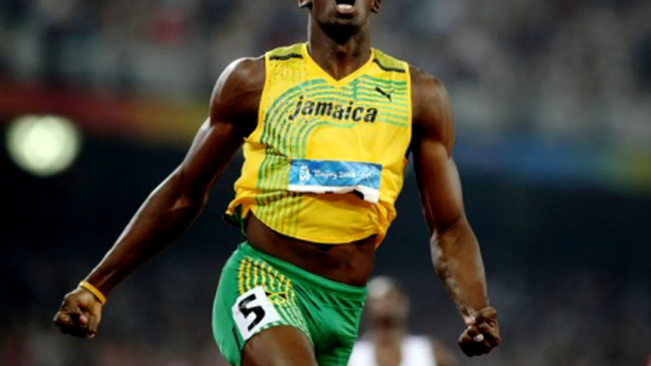 Usain Bolt șochează din nou, 9.77 pe ploaie