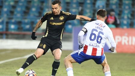 Oțelul Galați – U Cluj 0-1, în etapa 28 din Superliga. Echipa lui Ioan Ovidiu Sabău revine, provizoriu, pe primul loc în clasament