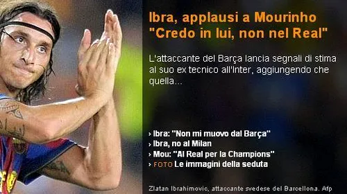 „De afară, Real e mare, dinăuntru e grandios”** Ibra: „Cred în Mourinho, nu și în galactici”!