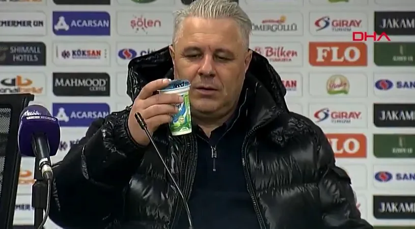 Marius Șumudică, spectacol la conferința de presă ca lider al Turciei! A sărbătorit cu ayran | VIDEO