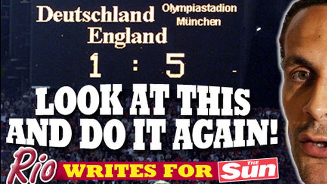 Toate tunurile pe Germania: "Repetați istoria"! VIDEO Englezii i-au dezintegrat pe nemți, în 2001 "Am în ramă poza cu tabela"