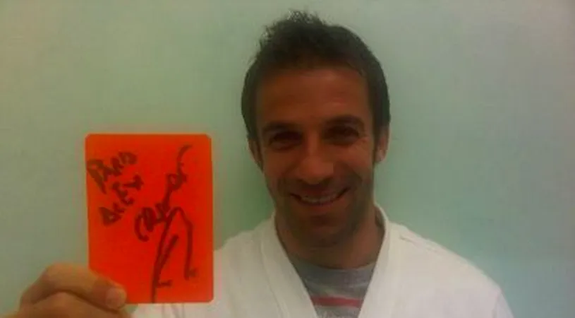 FOTO** Del Piero a primit cel mai tare cartonaș roșu...cadou!:)