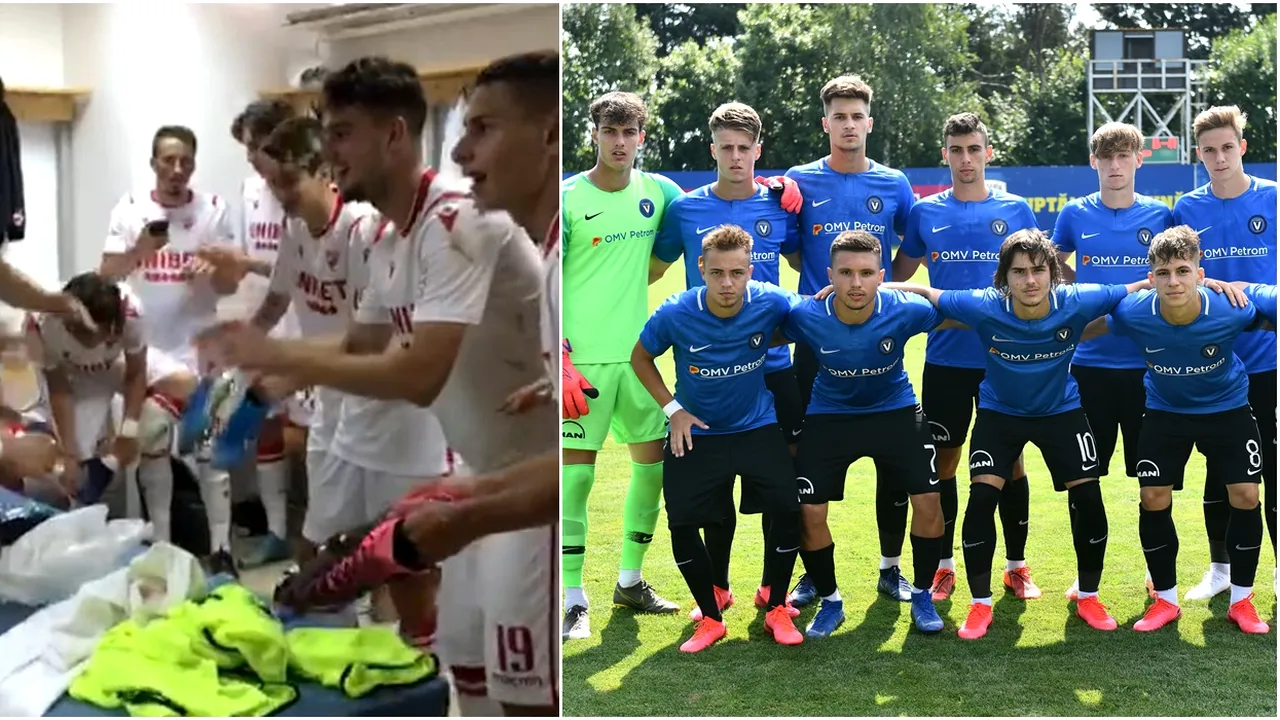 Dinamo - Viitorul, în finala Ligii Elitelor U19! „Câinii” mici au sărbătorit în vestiar și așteaptă întâlnirea cu Academia lui Gheorghe Hagi | VIDEO