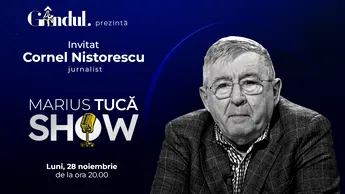Marius Tucă Show începe luni, 28 noiembrie, de la ora 20.00, live pe gândul.ro