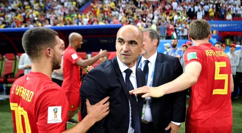 Vorbele care ustură. Roberto Martinez, selecționerul Belgiei, după ce echipa sa a clacat cu Franța. 