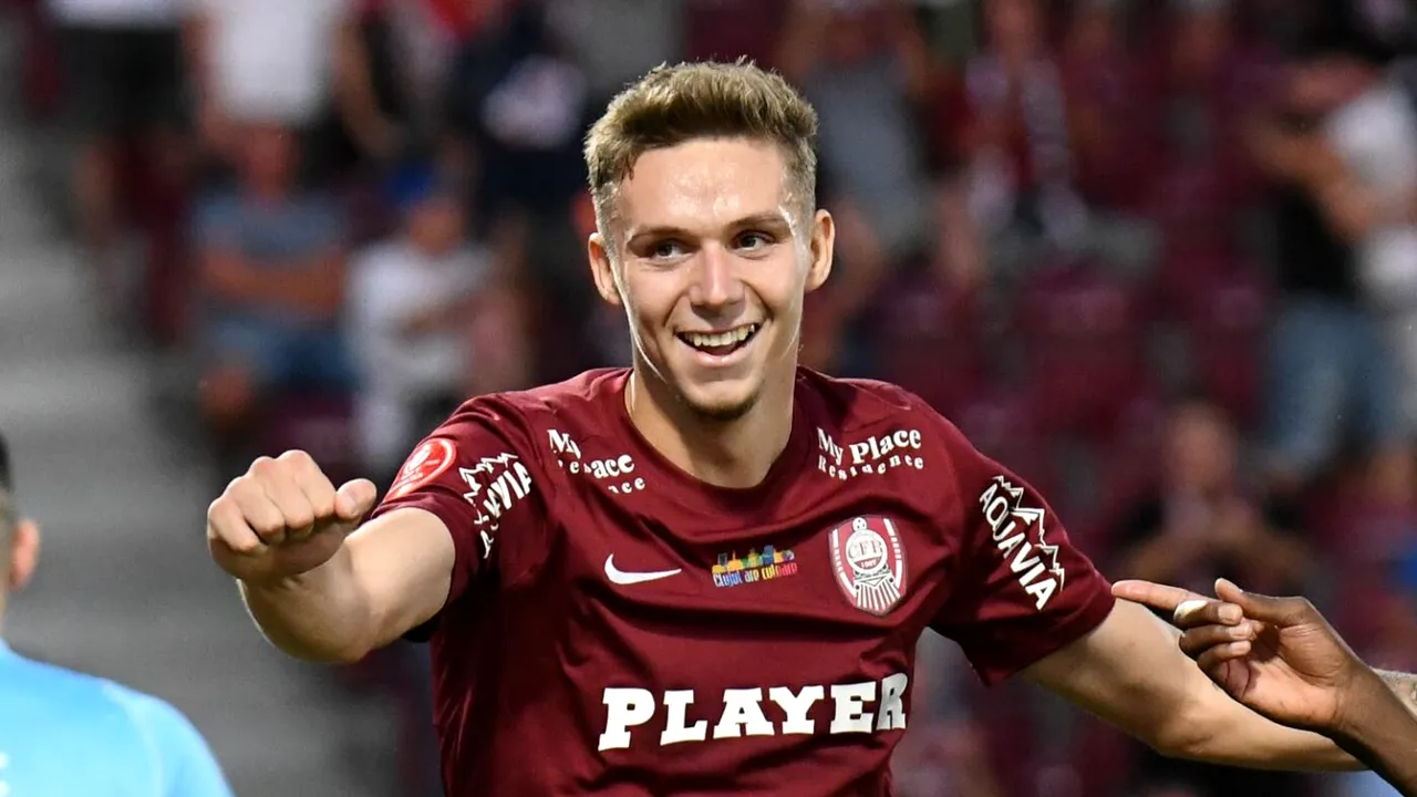 Reacția lui Louis Munteanu despre transferul de 7.000.000 de euro. Atacantul lui CFR Cluj a făcut anunțul pentru fani