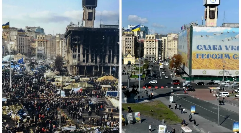 Trei fotografii pentru istorie. Reporterii ProSport aflați la Kiev pentru meciul Stelei au refăcut momentele dramatice care au declanșat cea mai dură criză mondială de după Războiul Rece