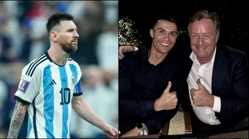 Piers Morgan, „prietenul” lui Cristiano Ronaldo, desființat după ce l-a atacat pe Leo Messi: „Ești penibil!” Jurnalistul britanic și-a continuat tirada și după ce a fost făcut praf: ce a putut să-i transmită argentinianului