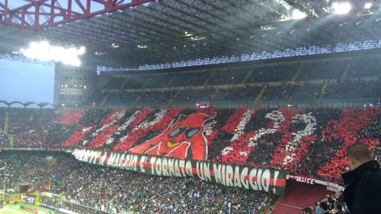 AC Milan, câștiguri de 3,7 milioane de euro din vânzarea biletelor la derby-ul cu Inter Milano