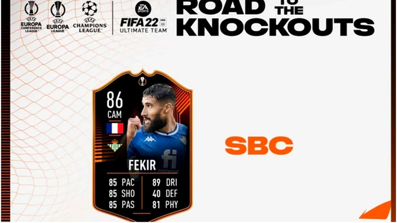 Un nou card din competițiile europene s-a lansat în FIFA 22! Nabil Fekir are un card foarte echilibrat pe poziția de mijlocaș ofensiv