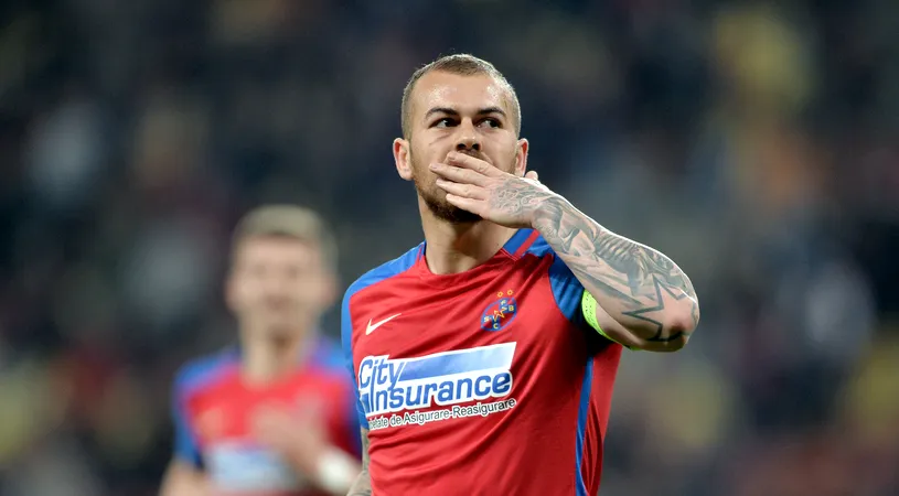 Calm, o rezolvă Denis! Alibec e omul meciului în FCSB - Astra 3-0 cu două goluri și un assist în 35 de minute. Echipa lui Reghe e pe primul loc, la egalitate cu Viitorul