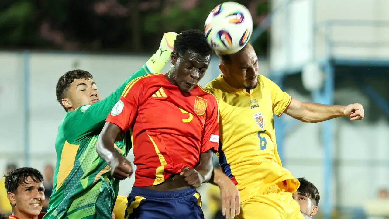 România U19 - Spania U19 1-3, în al doilea meci de la EURO U19. Am trăit cu iluzia că putem învinge, dar campioana en-titre ne-a pus rapid la respect!