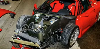 Angajatul a luat un Ferrari de 3,2 milioane de dolari din reprezentanță și l-a făcut praf în împrejurări misterioase! Polițiștilor și șefilor săi nu le-a venit să creadă când au văzut ce a mai rămas din „bijuteria” pe patru roți