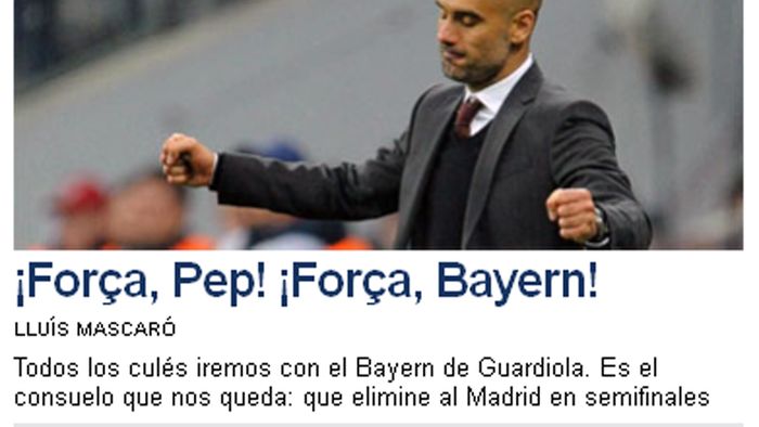 Catalunya nu vrea Realul în finala Ligii: "Pep Guardiola a devenit din nou salvatorul clubului"