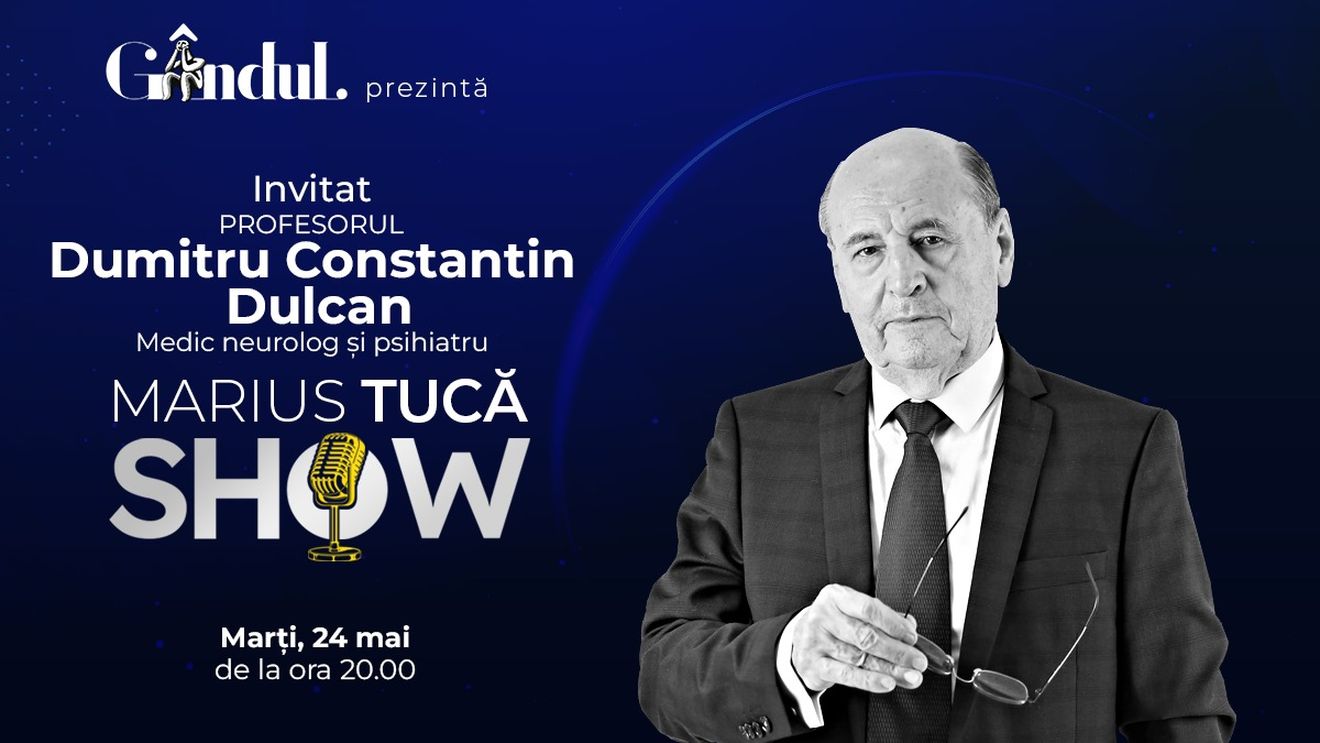 Marius Tucă Show începe marți, 24 mai, de la ora 20.00, live pe gandul.ro