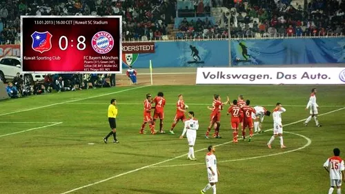 Elevii lui Guardiola au făcut show cu trupa lui Ion Marin! Al Kuwait - Bayern Munchen 0-8