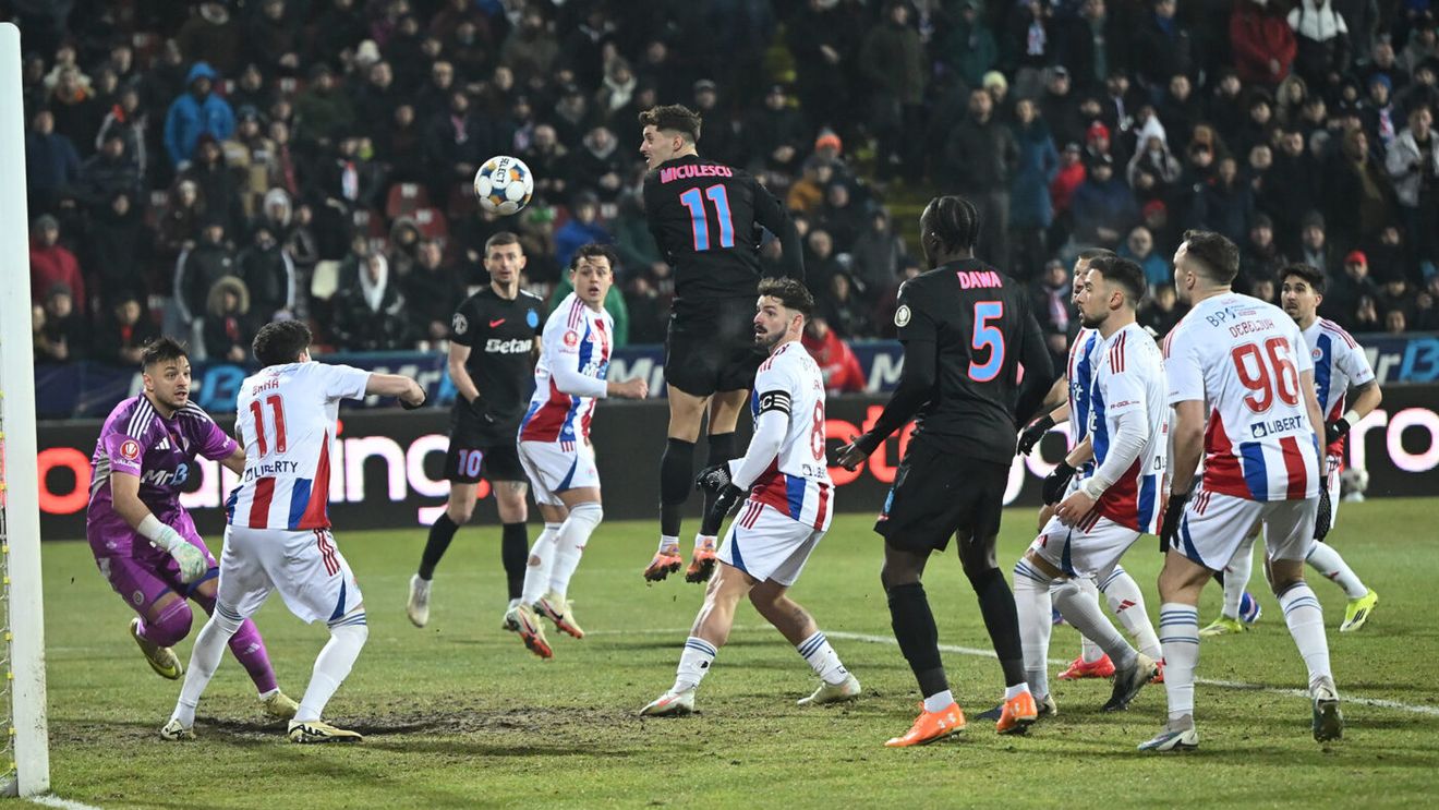 Oțelul - FCSB 1-4, în etapa 26 din Superliga. Campioana rămâne la două puncte de play-off și urmează meciul cu Universitatea Craiova