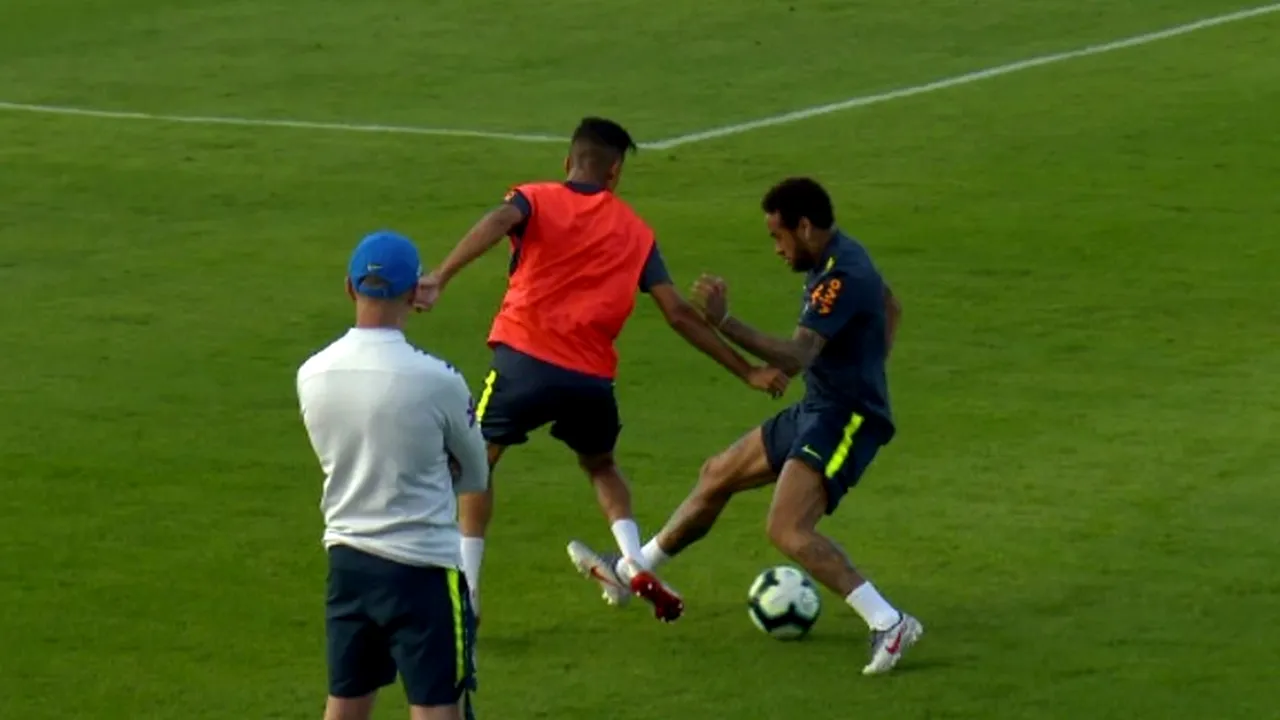 Neymar, umilit de un puști de 19 ani la un antrenament. VIDEO | Brazilianul a reacționat nervos