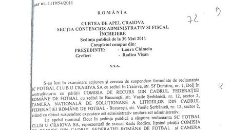Se bat în încheieri de ședință