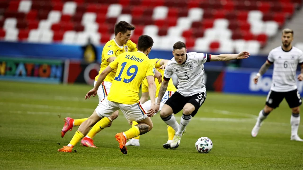 România - Germania 0-0, în grupele EURO U21 din Ungaria | Nemții ne-au amuțit! Naționala lui Mutu ratează calificarea în „sferturi”