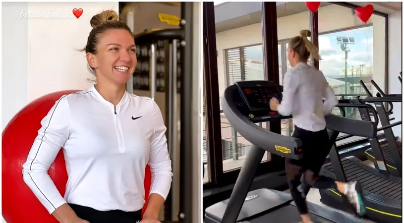 Simona Halep a îmbinat sportul cu iubirea de Dragobete! Românca a revenit la antrenamente după înfrângerea de la Doha și a oferit mai multe imagini spectaculoase | FOTO