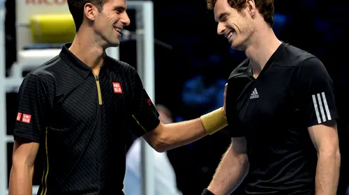 Andy Murray a glumit pe seama retragerii lui Federer din finala Turneului Campionilor: „Scuzați-mă că joi l-am obosit așa de tare pe Roger”