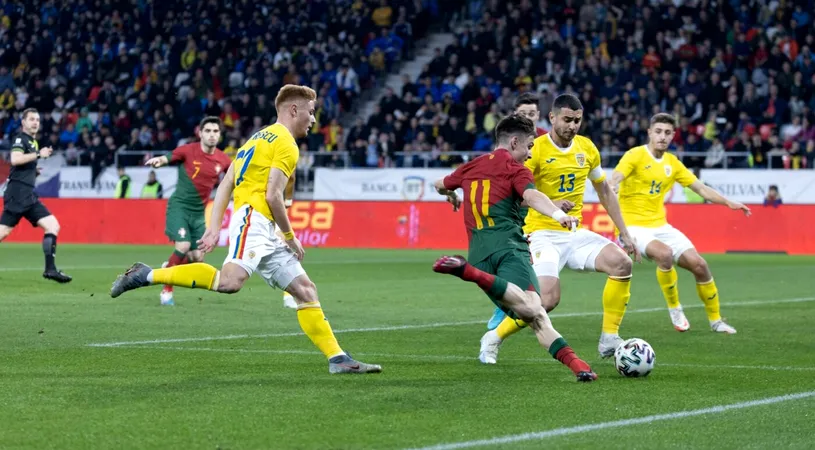 România U21 - Portugalia U21 0-2. „Tricolorii”, fără șansă în fața urmașilor lui Cristiano Ronaldo