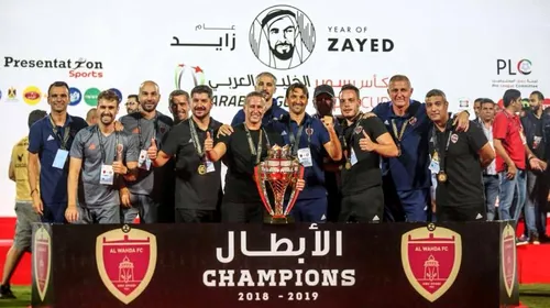 Reghecampf a câștigat un nou trofeu în Emirate. Meci nebun în Supercupă: Al Wahda a condus cu 3-0 la pauză, dar totul s-a decis la loviturile de departajare