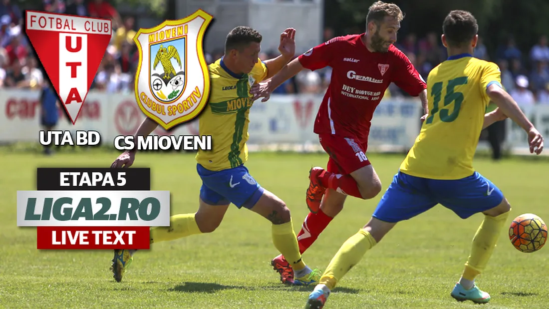 UTA - CS Mioveni 0-0.** Remiză pe 