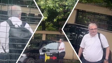 FOTO PAPARAZZI Mihai Stoichiță, ajutat de muncitori să sară șanțul! Strada unde locuiește e „spartă” cu lucrări de reabilitare