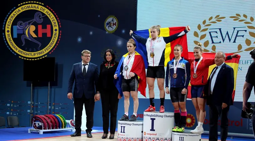 Haltere. România încheie Campionatele Europene de seniori de la București cu un total fabulos de 26 de medalii