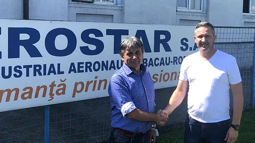 Schimbare de antrenor la nou-promovata în Liga 2 Aerostar Bacău. ”Insistența oamenilor de aici și stabilitatea m-au convins să vin”