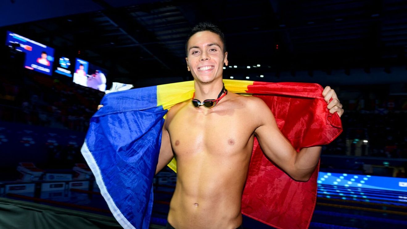 Unde pleacă David Popovici cu iubita lui