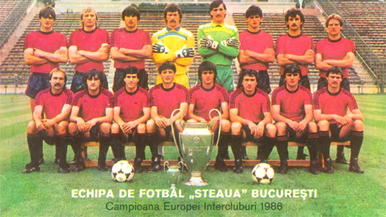Romania football European Champions Cup 1986 Steaua Bucuresti & Kuusysi  Lahti #2