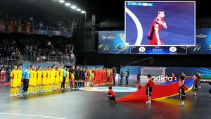 Mai rău decât Anelka. Omar Rahou, suspendat zece meciuri pentru gestul făcut în meciul România - Belgia, de la Europeanul de futsal