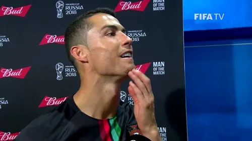 Cristiano Ronaldo a dezvăluit motivul din spatele modului în care a celebrat primul gol cu Spania. Ce nu va face până la finalul Campionatului Mondial