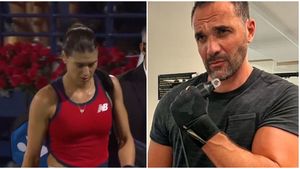 Sorana Cîrstea l-a făcut pe Ion Țiriac Jr. să uite că e filmat! Iubitul sportivei nu și-a putut păstra calmul caracteristic în ultima zi petrecută la Dubai. FOTO