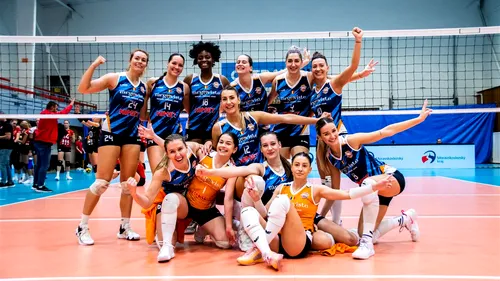 După CSM Lugoj, și CSM Târgoviște s-a calificat în 16-imile de finală ale Cupei Challenge la volei feminin