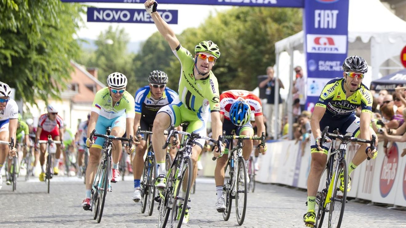 Rezultat excelent pentru ciclismul românesc: Eduard Grosu a terminat pe locul 2 în ultima etapă a Turului Sloveniei