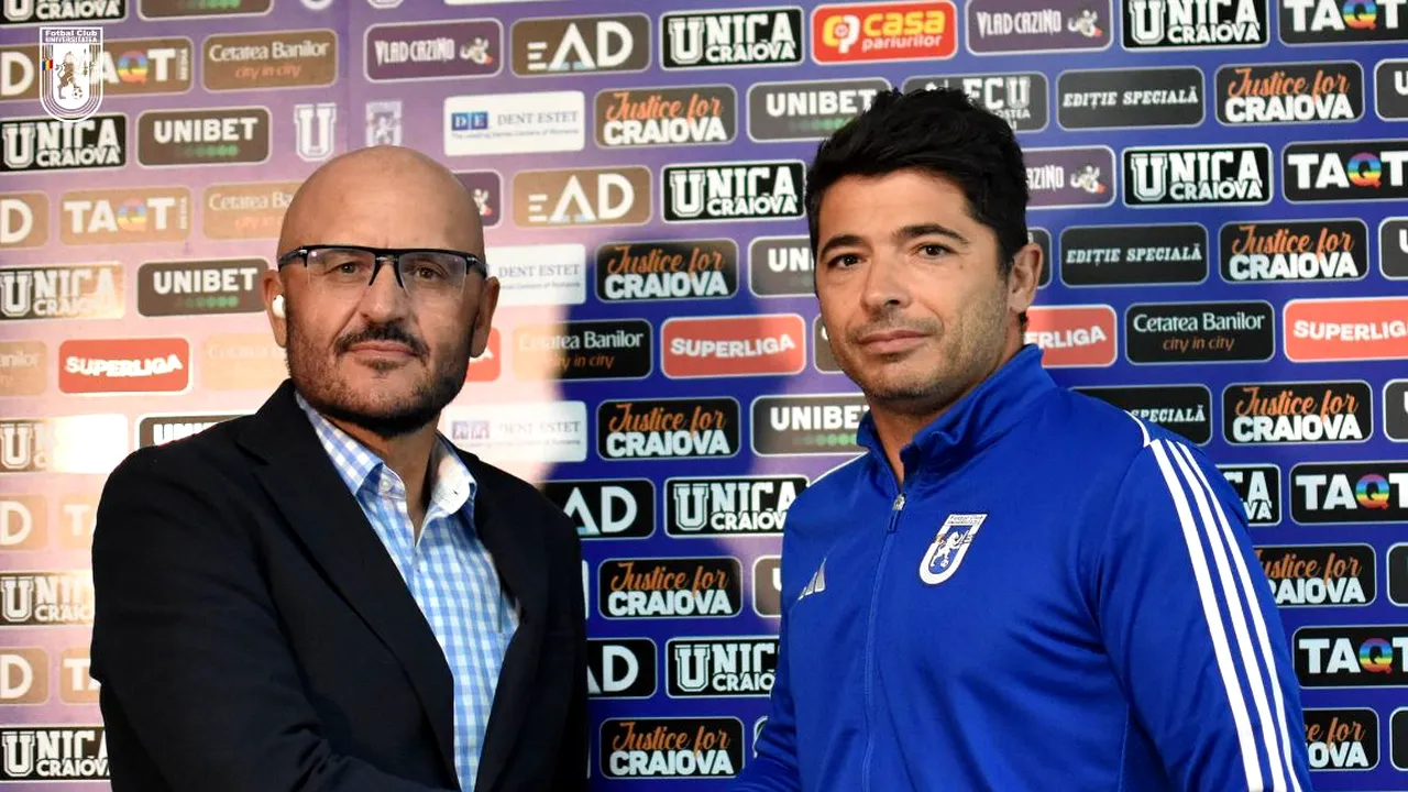 Giovanni Costantino a dat cu „trafaletul” de la prima conferință de presă: „Patronul e un luptător ca și mine”. Cum l-a ademenit FC U Craiova deși se afla sub contract cu alt club