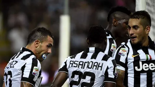 Cel mai spectaculos meci al etapei din Italia. Juventus Torino – AS Roma 3-2. „Bătrâna Doamnă” are punctaj maxim după 6 etape
