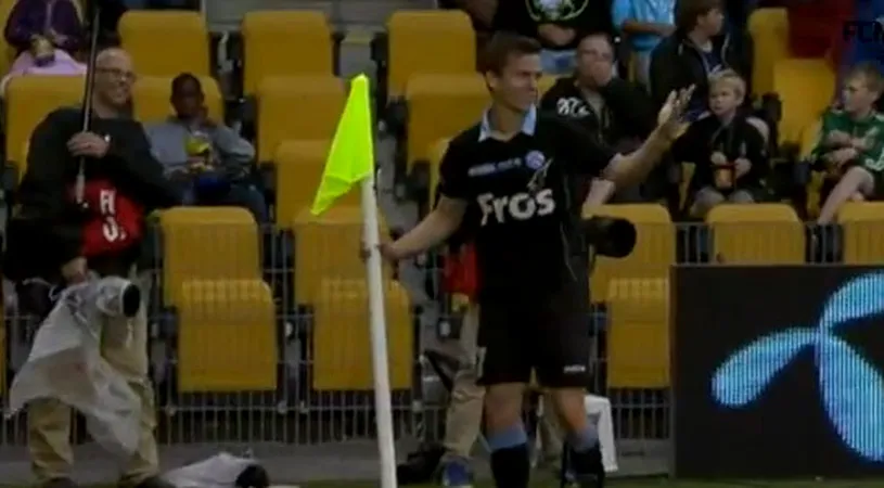 VIDEO - Danezii râd cu lacrimi când revăd faza! Cum a reușit un copil de 10 ani să 'eclipseze' un fotbalist de 26 de ani