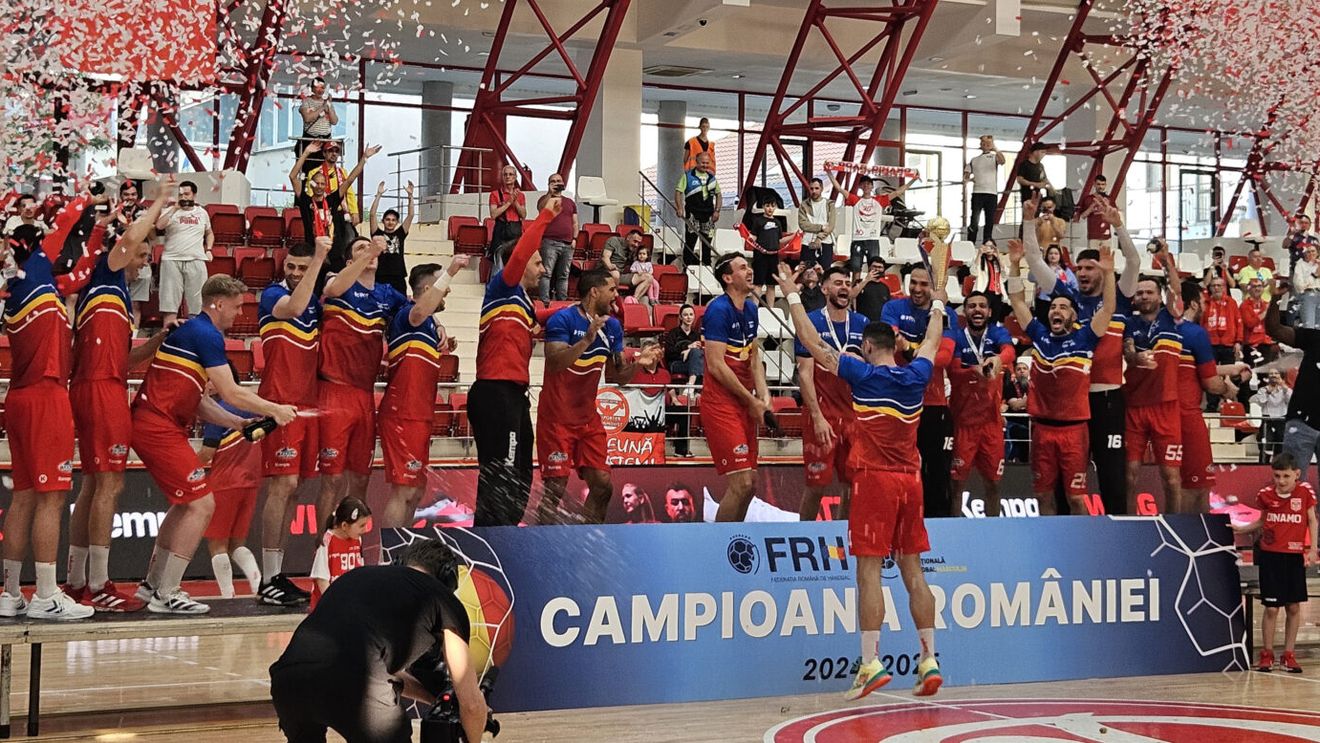 Dinamo e din nou campioana României la handbal masculin. „Dulăii” domină Liga Zimbrilor