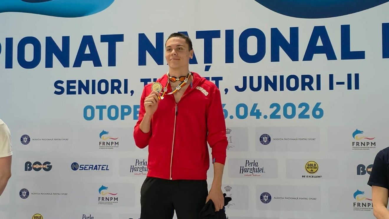 David Popovici, campion național la 100 m liber