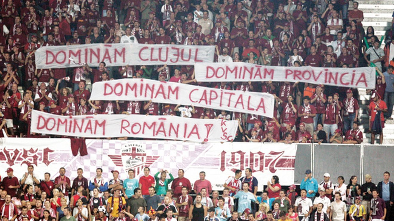 Opt fani ai CFR-ului**, interziși pe stadioane!