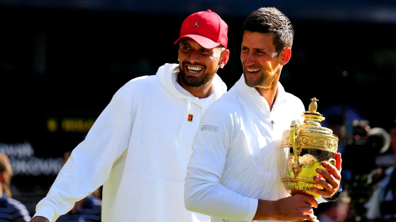 Novak Djokovic a făcut show la festivitatea de premiere de la Wimbledon: „De asta a pierdut Nick! Am convenit că cel care câștigă face cinste!