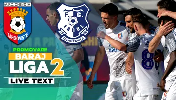 Chindia și Farul, egale după manșa tur a barajului de promovare/menținere în SuperLigă. Desfășurare incredibilă de joc și scor, cu gafe multiple, dar și goluri frumoase