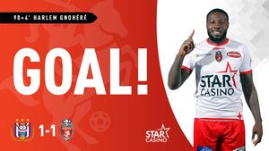 Ce atacant a pierdut Gigi Becali! Harlem Gnohere, erou cu Anderlecht! Francezul a înscris superb și și-a salvat în prelungiri echipa rămasă în zece oameni | VIDEO